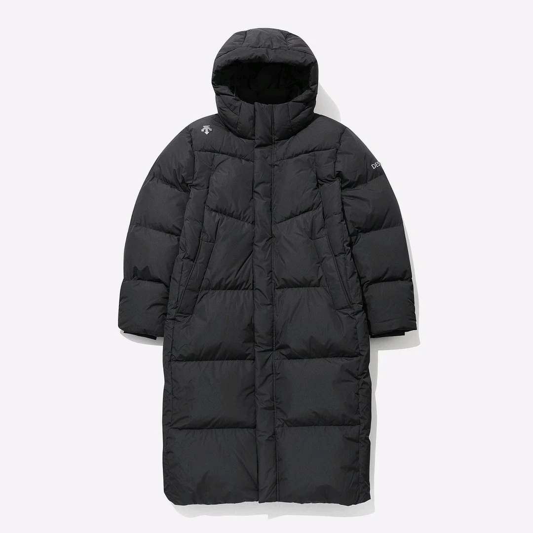 DESCENTE/迪桑特中长款连帽羽绒服男女冬季保暖外套SP323SDJ91