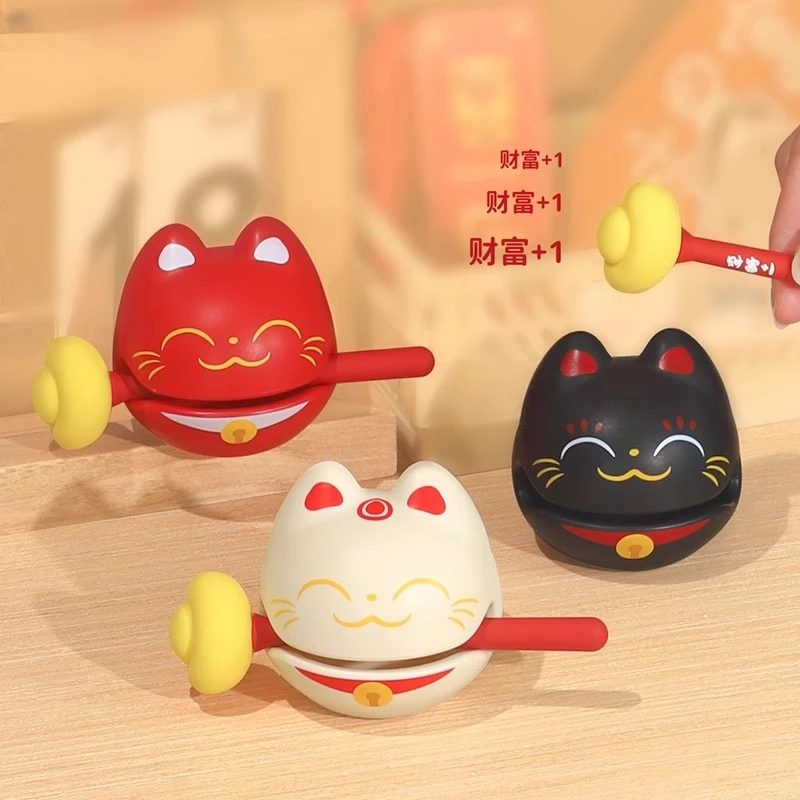 【米拉潮玩】小木鱼情绪稳定敲解压治愈办公室桌面摆件工位装饰礼物