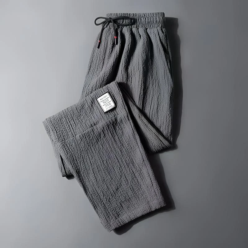 干活穿的裤子男宽松大码耐磨耐脏工地裤夏季冰丝薄款直筒工作裤男