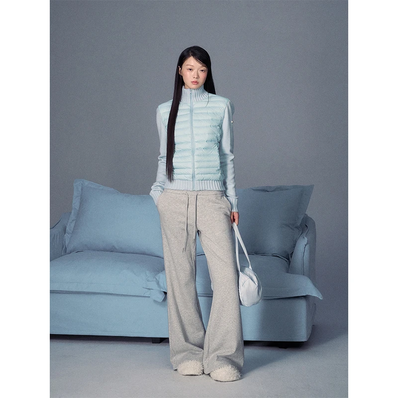 【LaluneDuCiel】LLDC暖冬季简约百搭抽绳微喇卫裤女冬LXXK00411