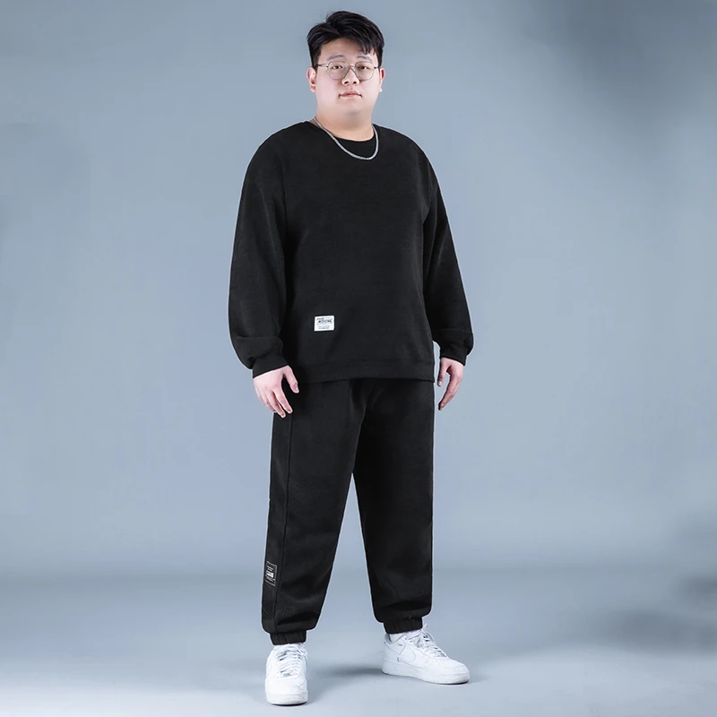 春秋卫衣大码不起球休闲运动套装春季潮流加大秋冬宽松