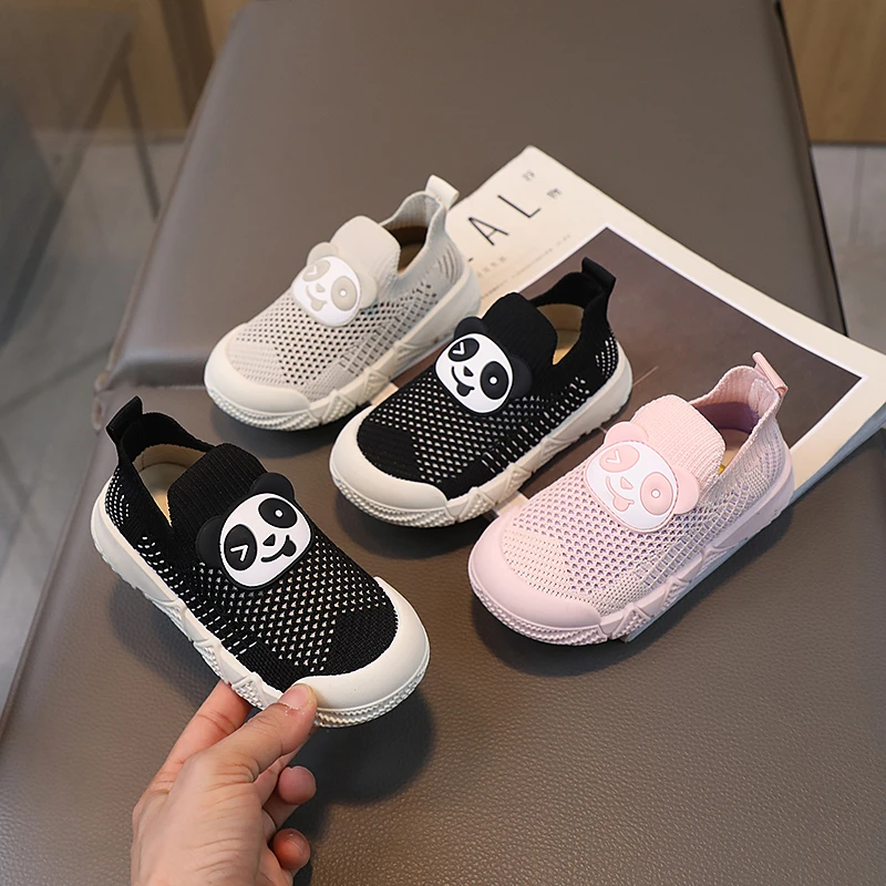 ibabe Duck/芽宝小黄鸭儿童运动鞋新款女童鞋宝宝鞋男童鞋针织鞋