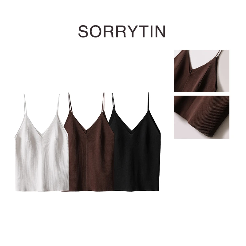 《无所不能》史诗级精湛做工 法国Elite18针无缝一体针织背心吊带女