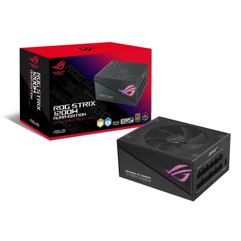 ASUS/华硕ROG玩家国度雷鹰AURA1000/750/850/1200W金牌全模组电源