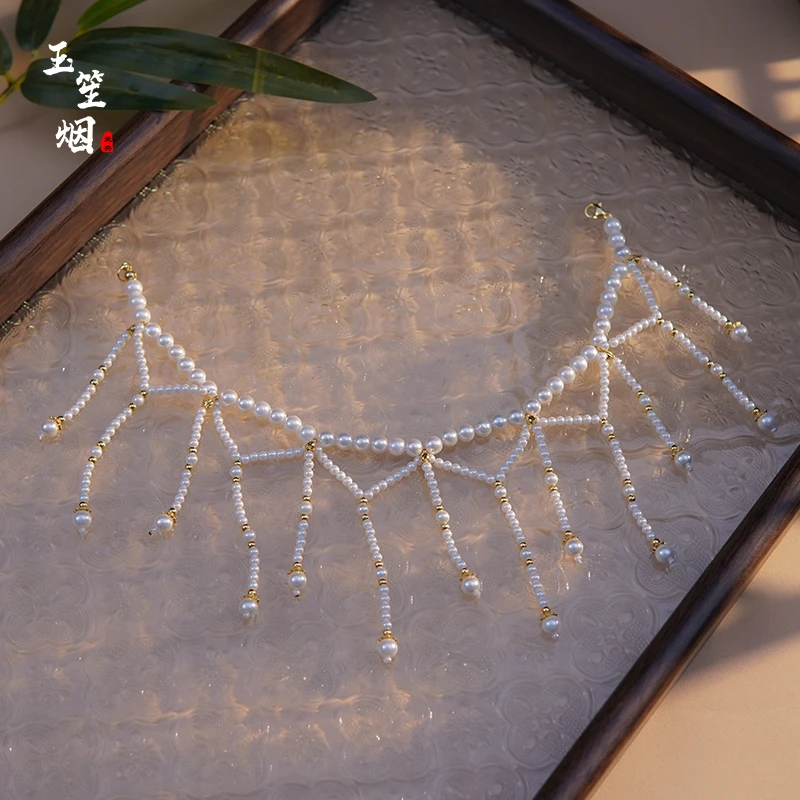 铜合金项链 玉笙烟【婉萧】汉服古风围髻宋制额饰璎珞多用链女款