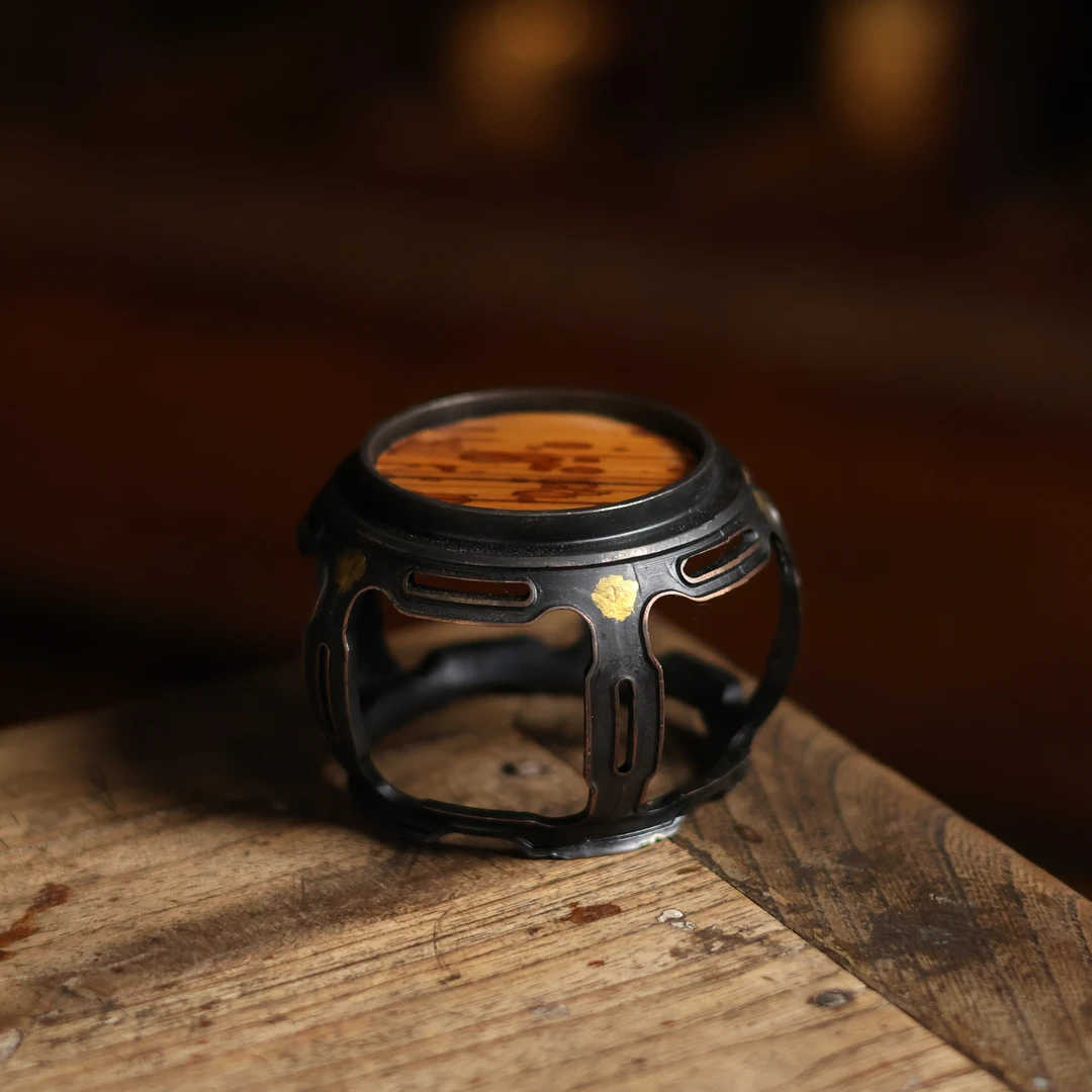 【福器】香妃竹小凳子盖置 鼓凳（古篱S0053）