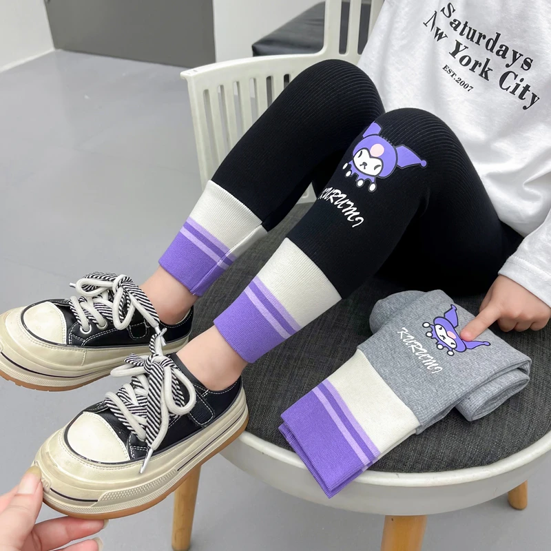 小童打底裤2025新款春秋薄款库洛米裤子中小童女宝宝休闲百搭宽松