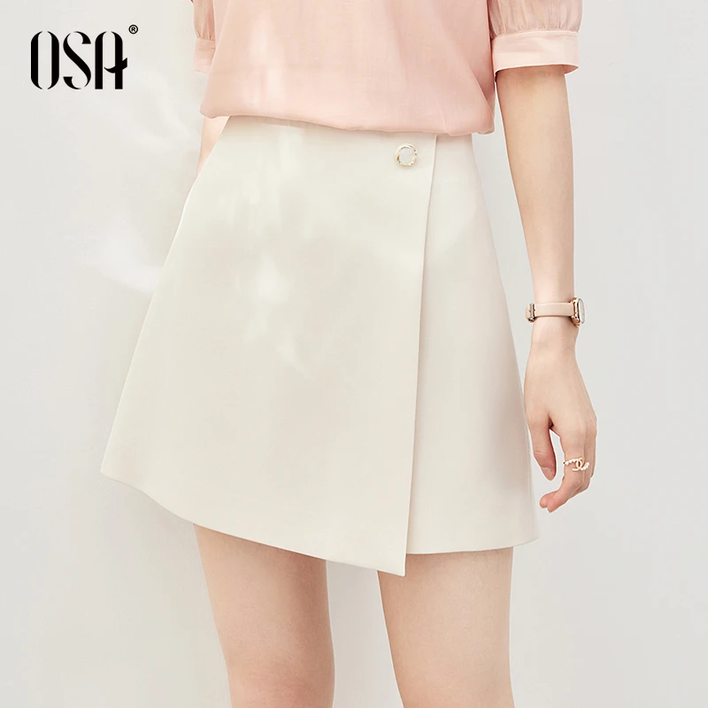 【OSA/欧莎】可甜可飒裙裤高腰显瘦阔腿短裤女外穿夏薄S125B52002