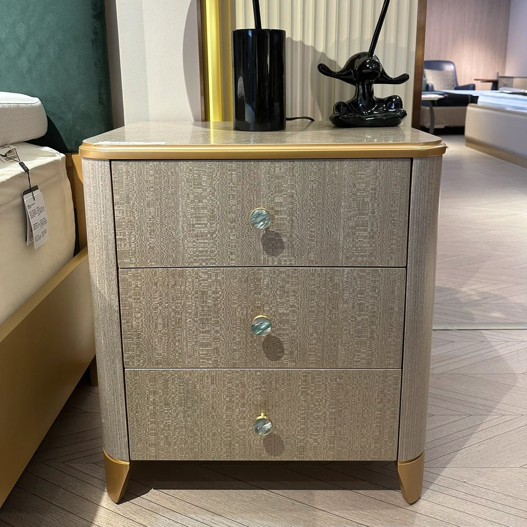 【包邮】华美居系列床头柜R928N黄杨木实木多层板58×39×62H