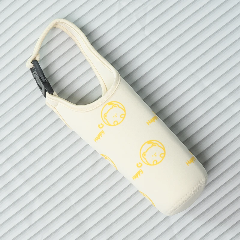 儿童保温杯套保护套通用水杯套便携式背带斜跨儿童外出专用杯子套