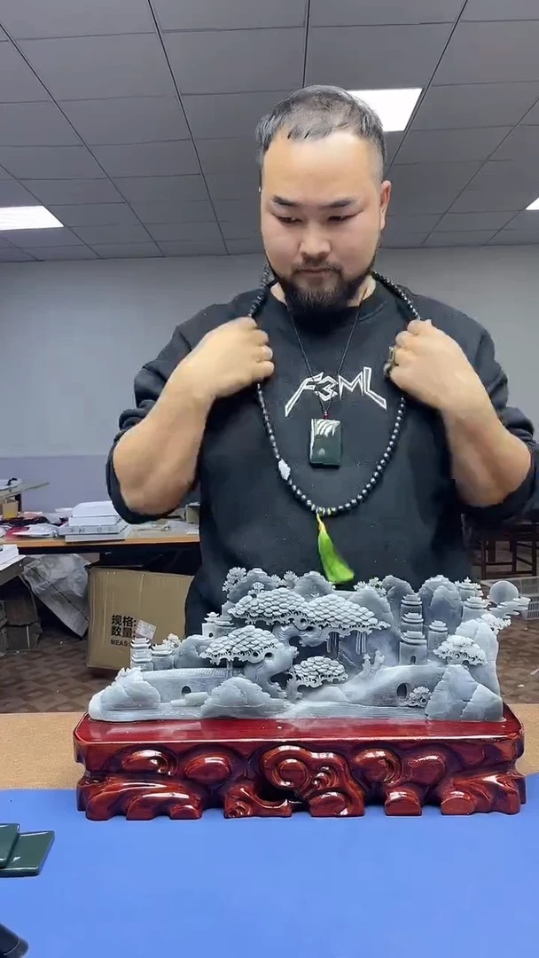 【闪购商品】和田玉（青玉）挂件未镶嵌青玉108颗