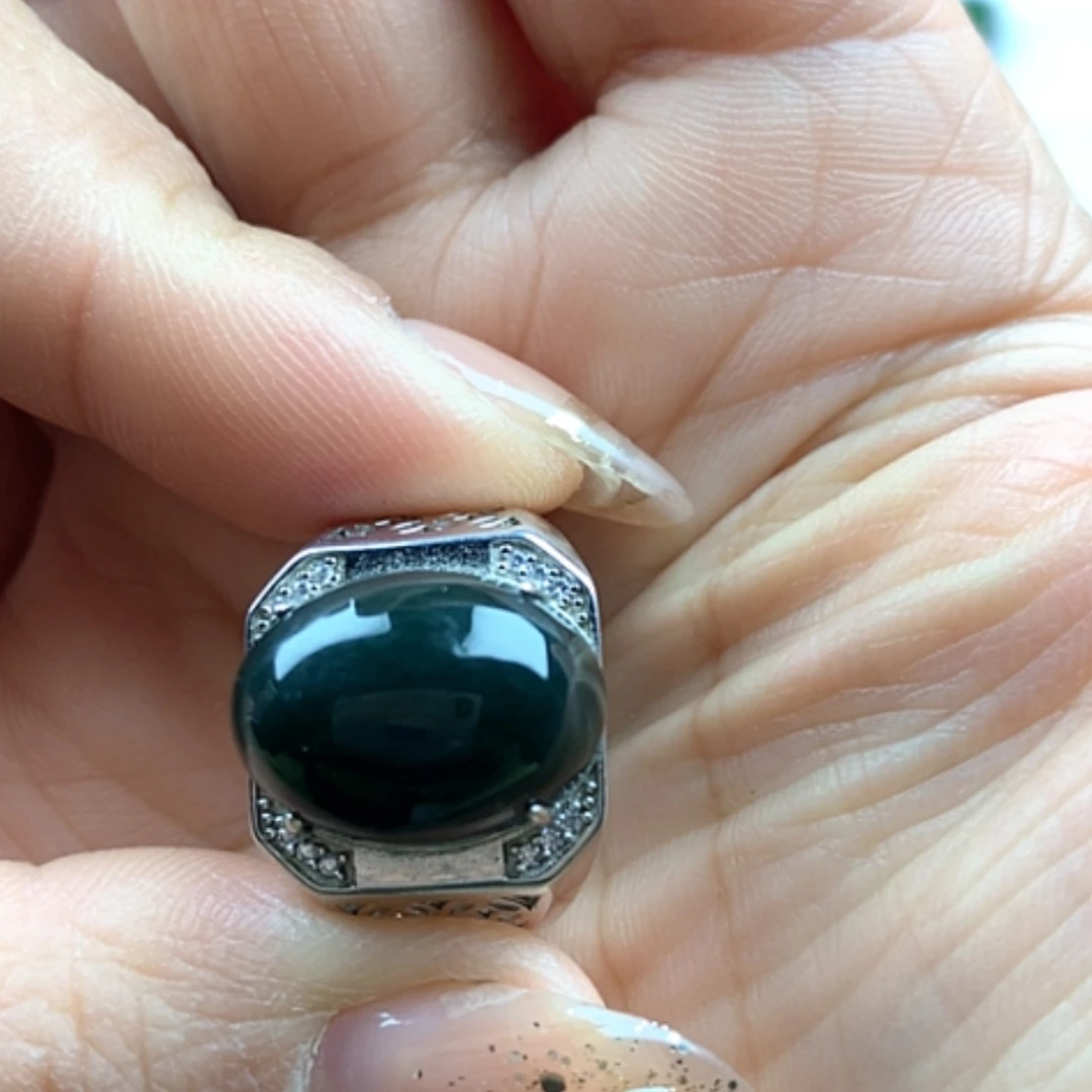 【闪购商品】和田玉2银S925镶嵌感***他