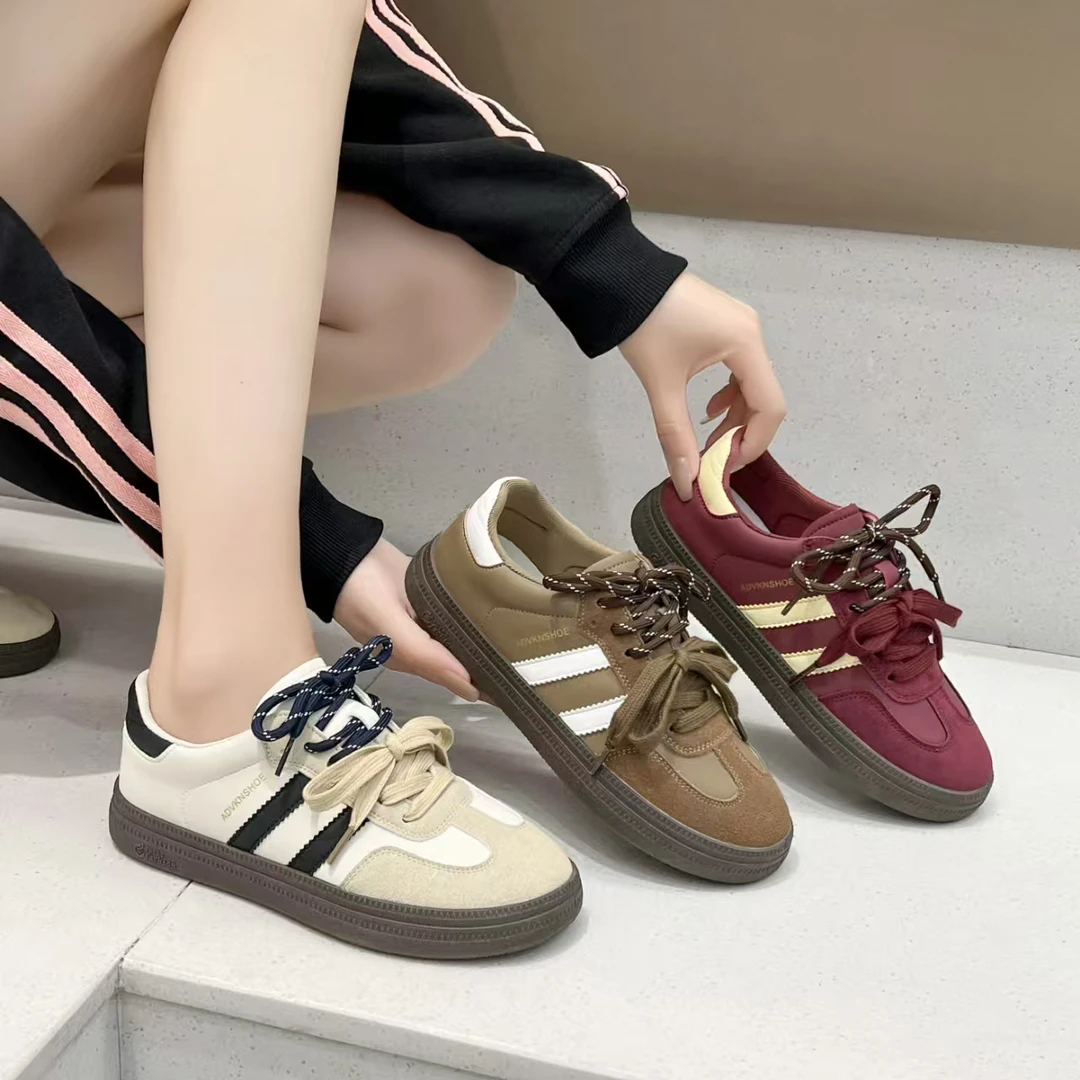 miu系穿搭德训鞋2024秋季新款时髦百搭平底阿甘运动潮流百搭女鞋