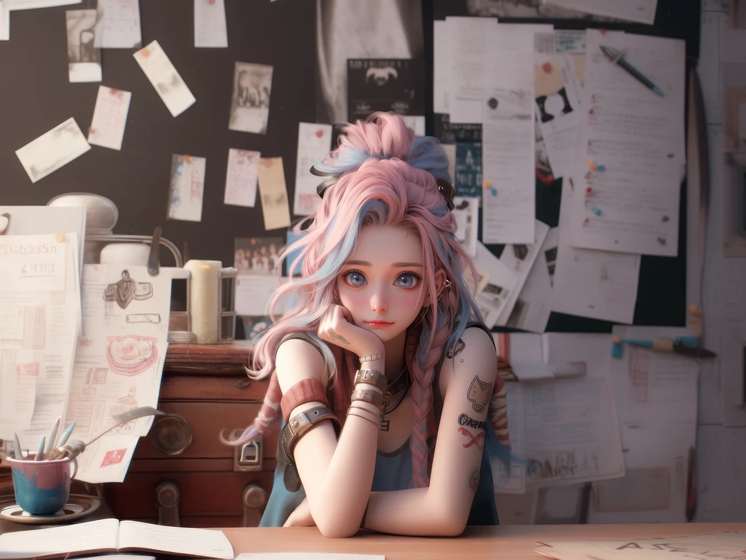 《PVC萨勒芬妮》美女动漫装饰画儿童房卡通壁画40*80