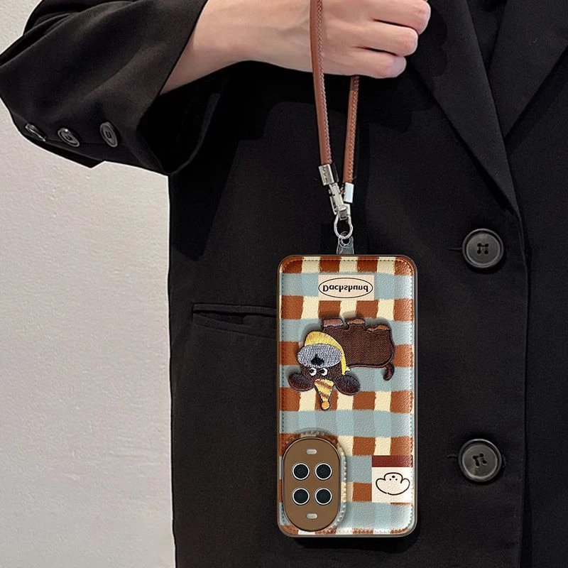 格纹小狗适用华为nova13pro手机壳高颜值HUAWEInova12小众11防摔