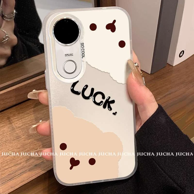 幸运奶茶小熊适用vivos20手机壳卡通可爱VIVOs20pro小众新款高端