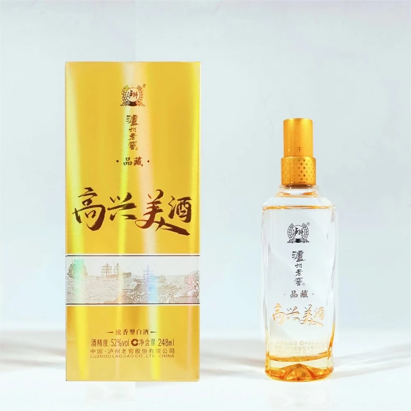 LUZHOU/泸州品藏（拍6发原箱） 自饮浓香纯粮优级白酒52度248ml*1瓶