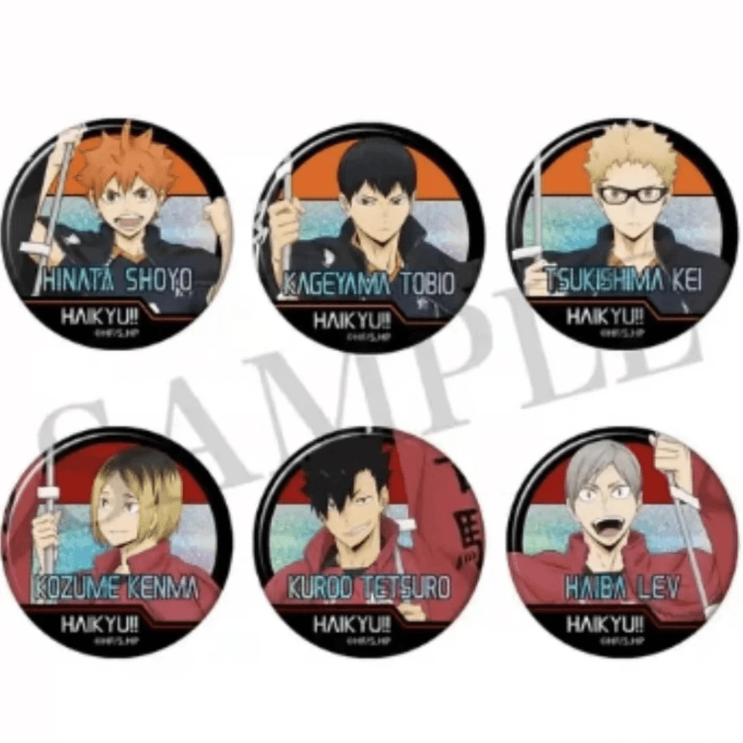 【排球少年】 旗帜闪徽章吧唧  日向翔阳 影山飞雄 孤爪研磨