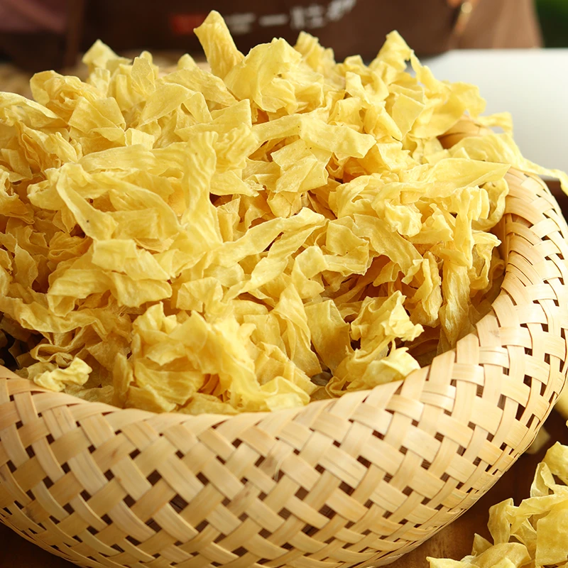 正宗手工豆皮丝凉拌菜干豆皮传统味道无盐腐竹纯正黄豆制品豆腐皮