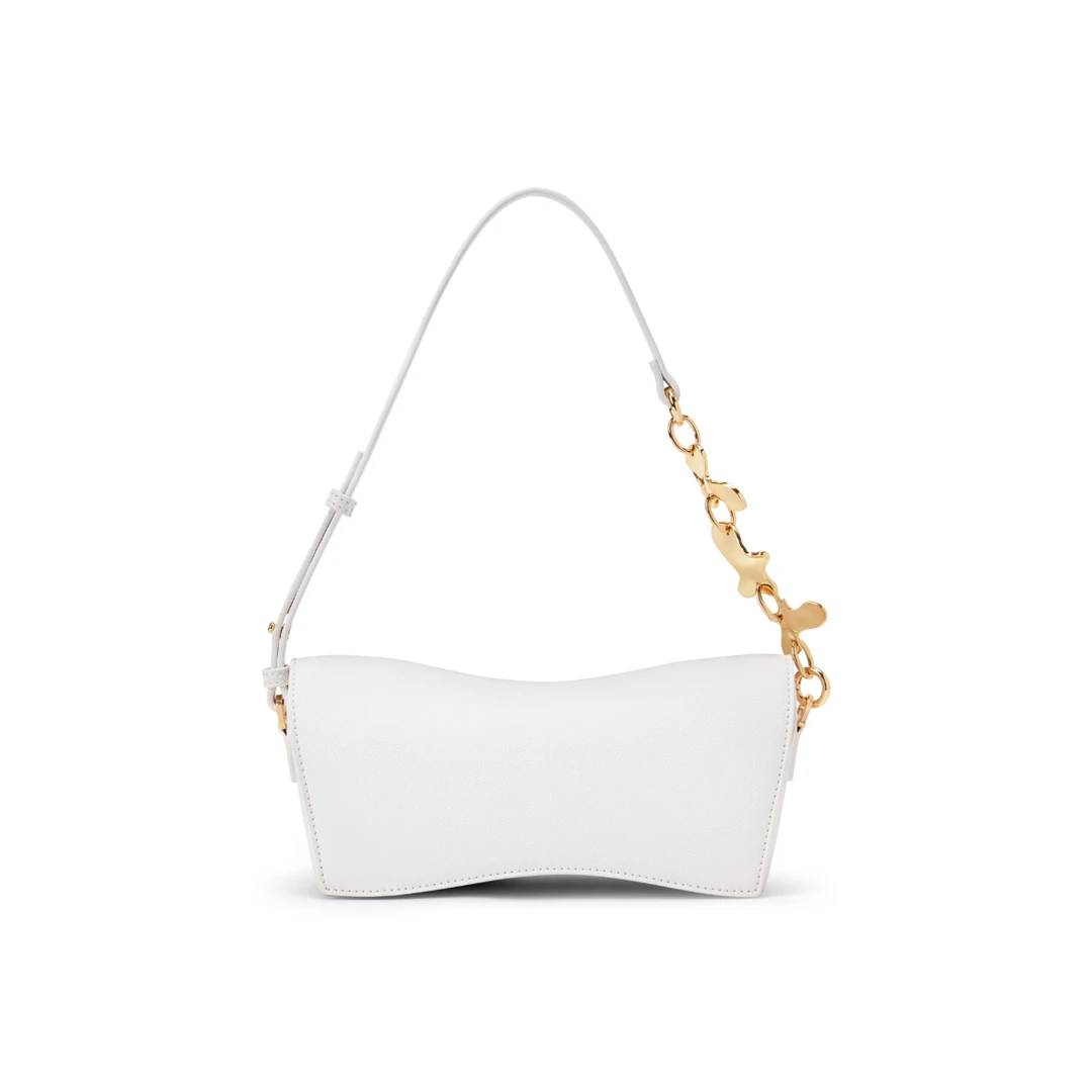 全新未使用 CHARLES & KEITH 白色法棍单肩包/30014/姐妹花