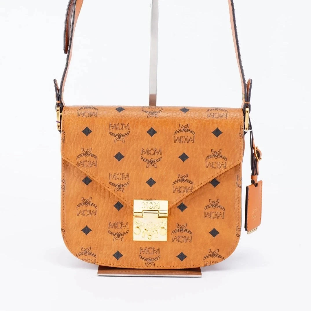 95新 MCM 95新 MCM MCM/干邑色马鞍包/09026/姐妹花