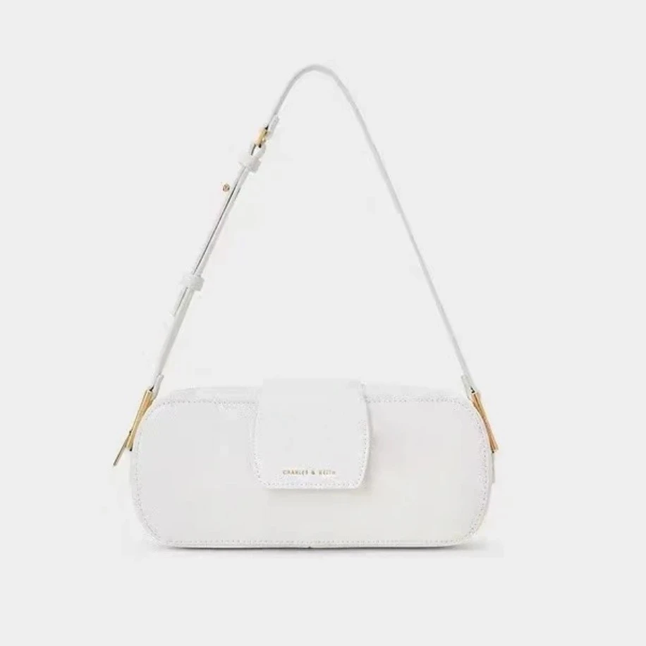 全新未使用  全新未使用/白色法棍单肩包/03340/姐妹花