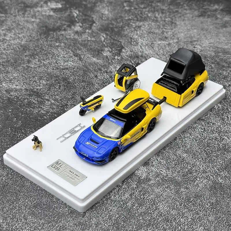MLGBModel 1:64 豪华版NSX  NA1 Honda spoon涂装 合金汽车模型