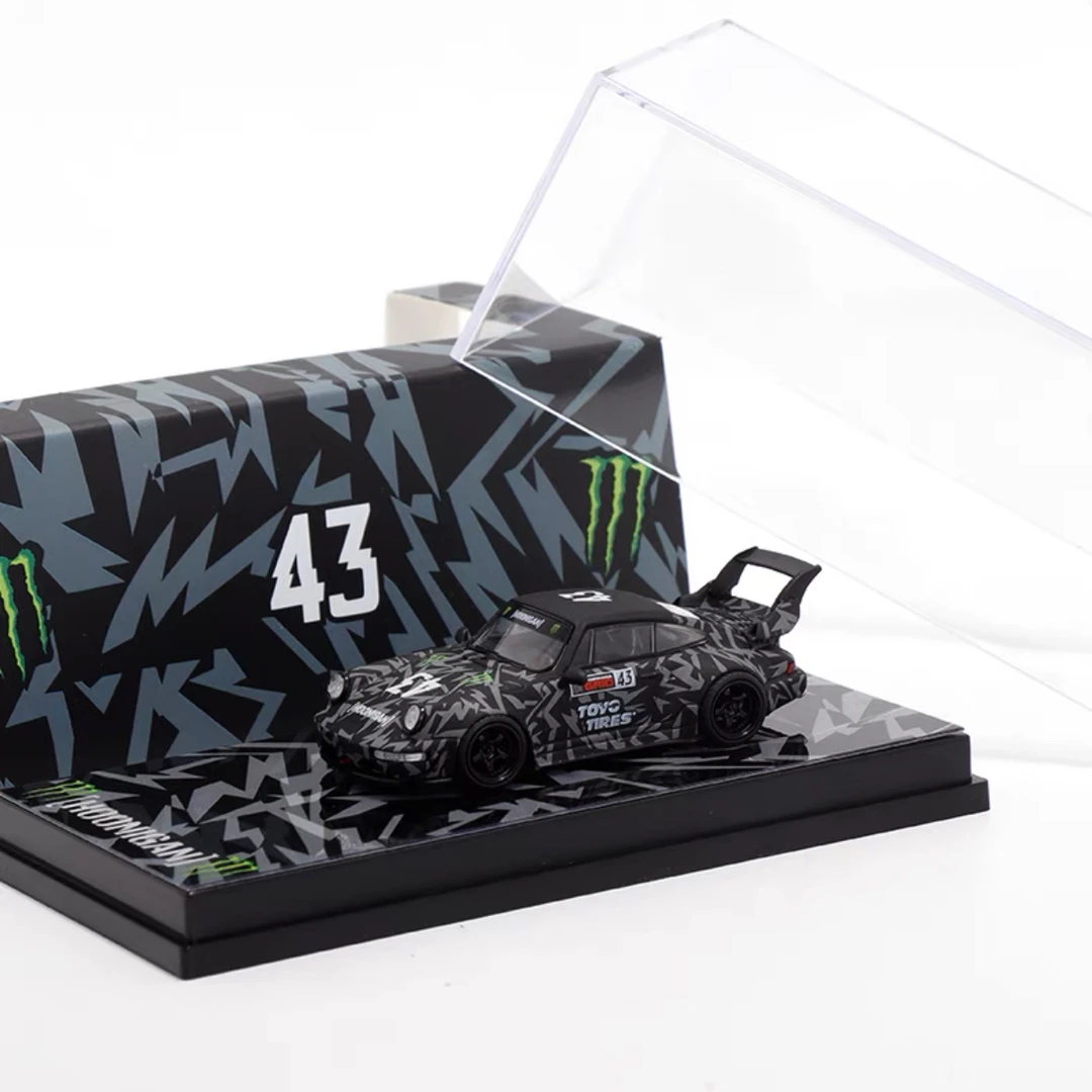 Flame 1:64 保时 捷 RWB 964 砖叔 闪电魔爪 仿真合金汽车模型