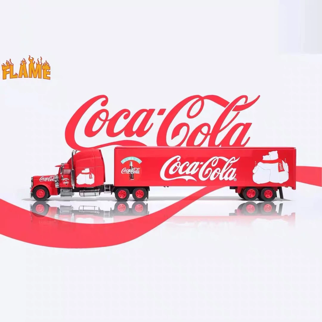 Flame 1:64 大挂车合金半挂运输拖车汽车模型
