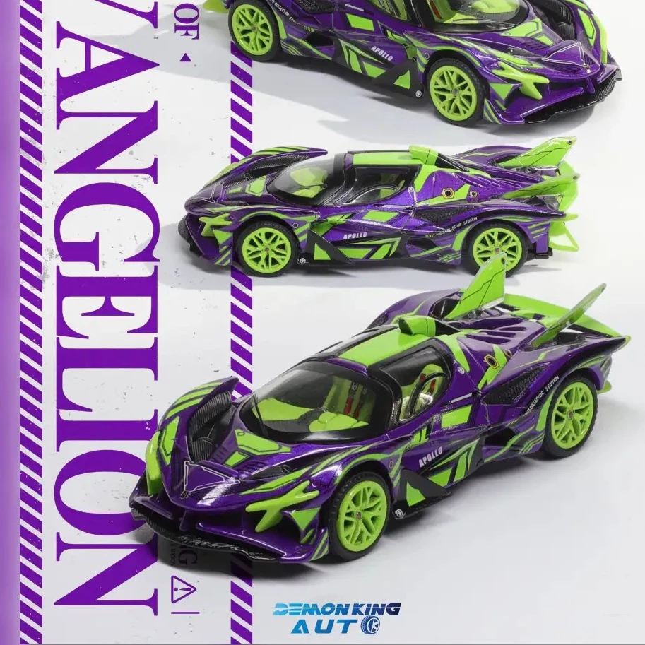 車魔王 2024Chinajoy 展会限定 1:64阿波罗EVO EVA涂装合金车模