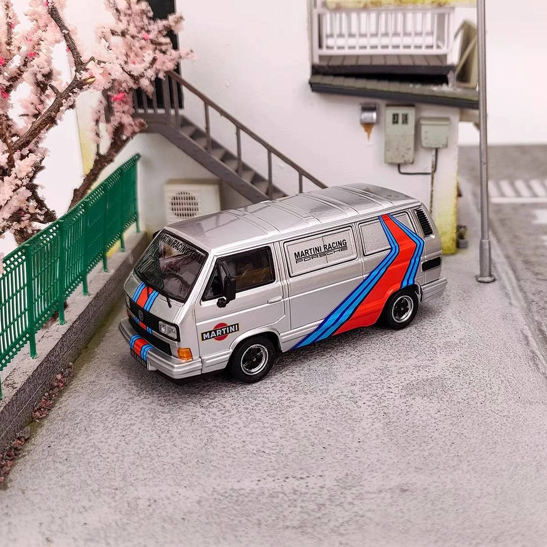 强尼车模银色涂装t3汽车模型1:64小比例