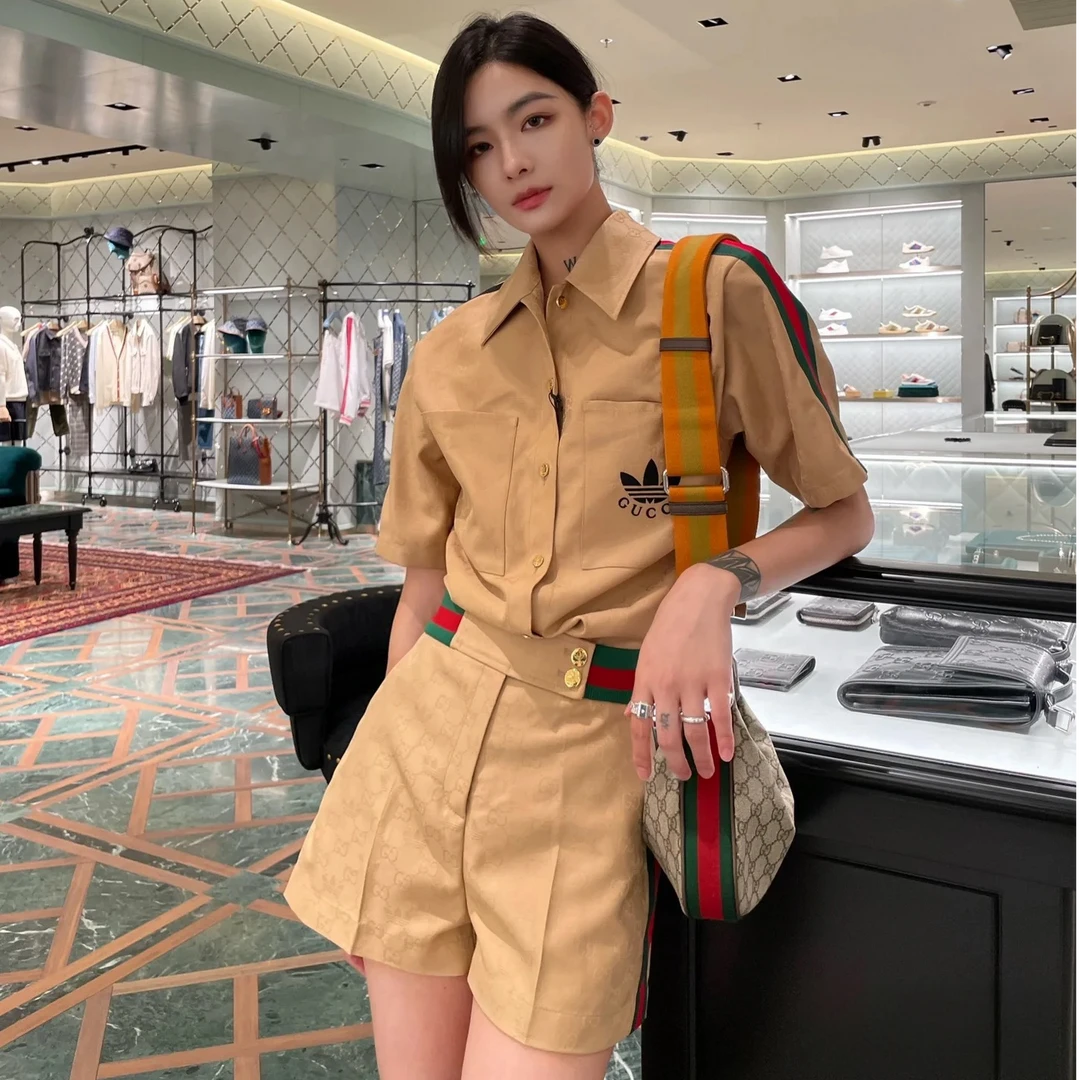 GUCCI/古驰双双臻选/cs00482/Gucci联名套装/尺码42 裤子尺码38
