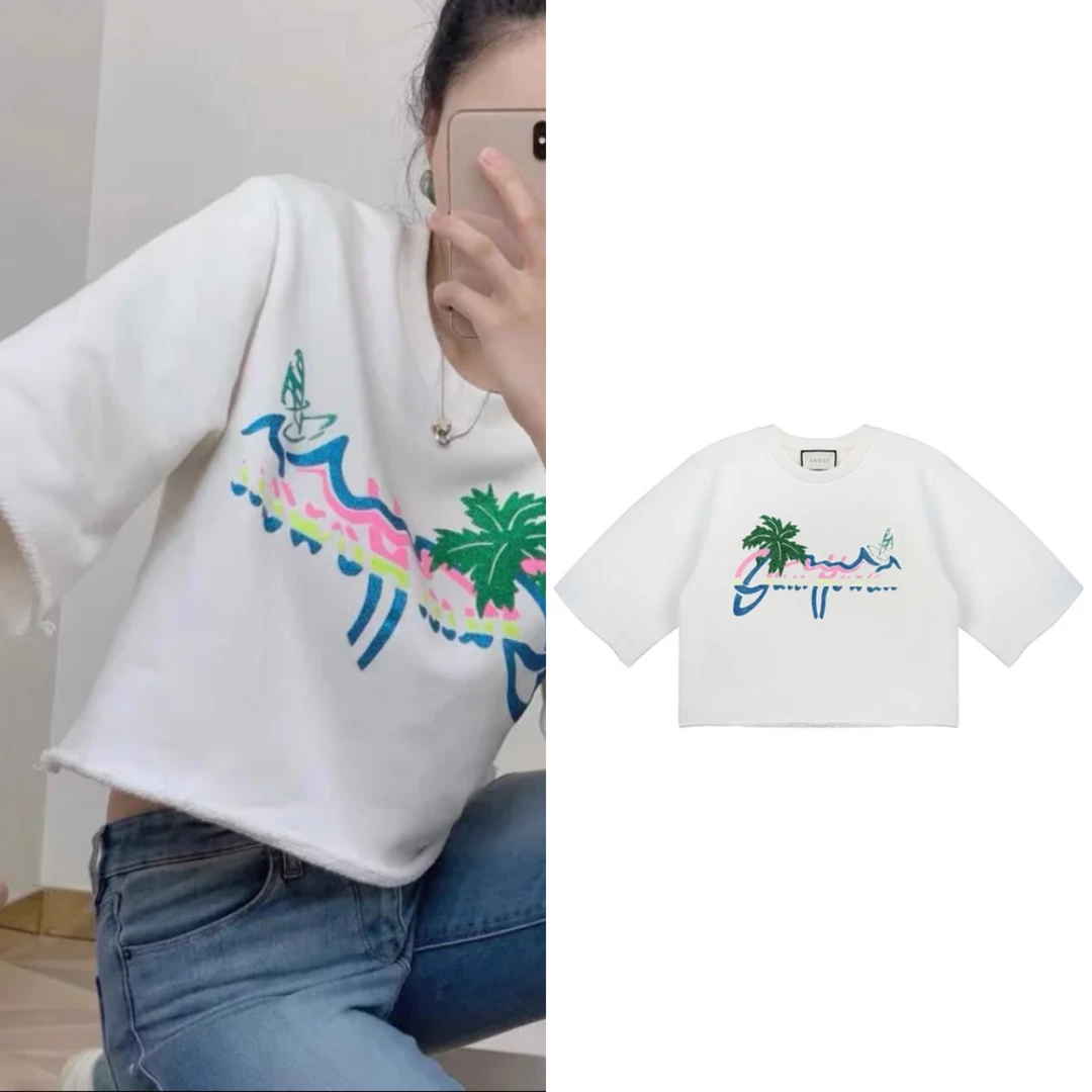GUCCI/古驰双双甄选/ty00014/古驰/T恤/XS 肩宽45,胸围100