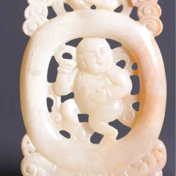 1428明和田玉望子成龙佩60