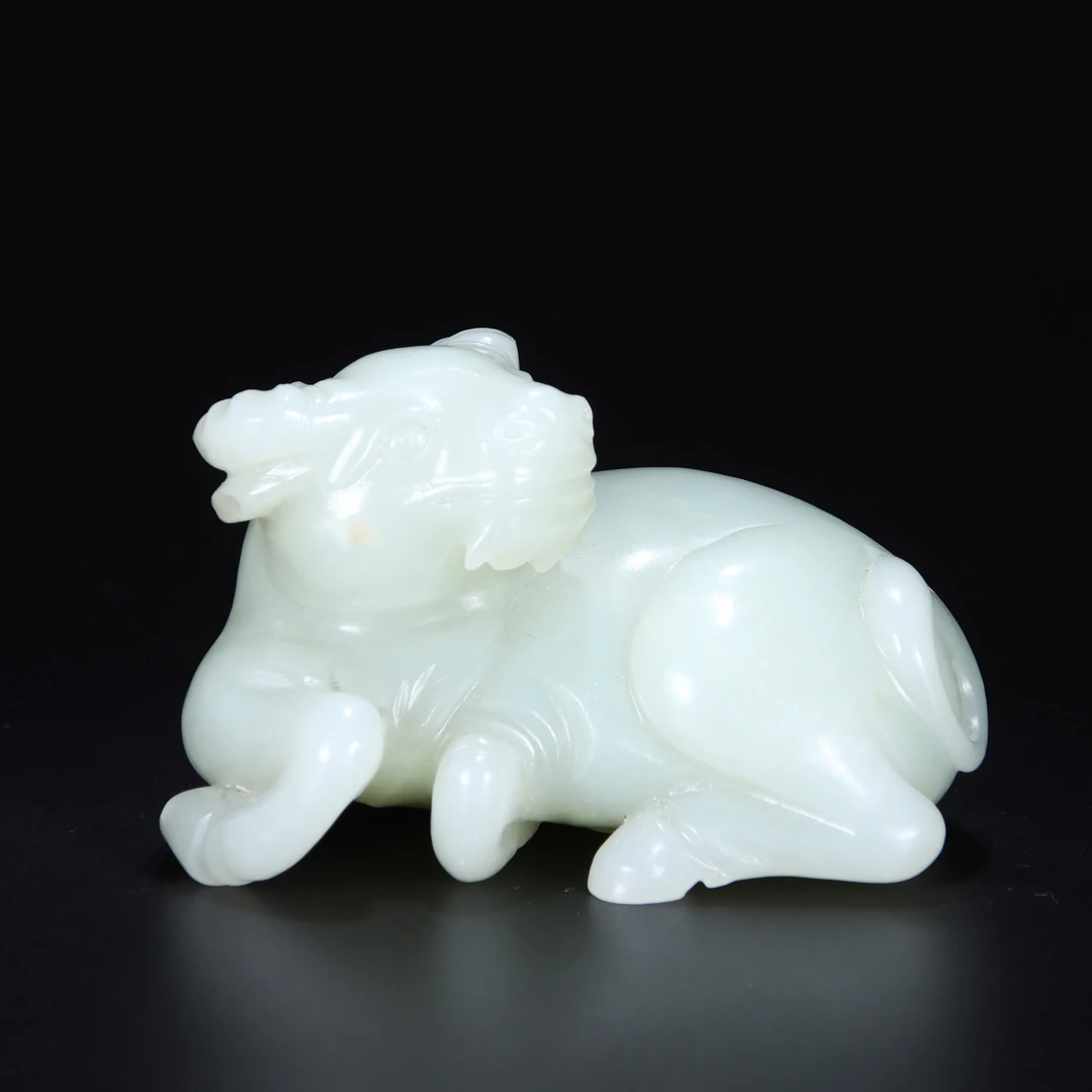 782清和田玉卧牛摆件1252