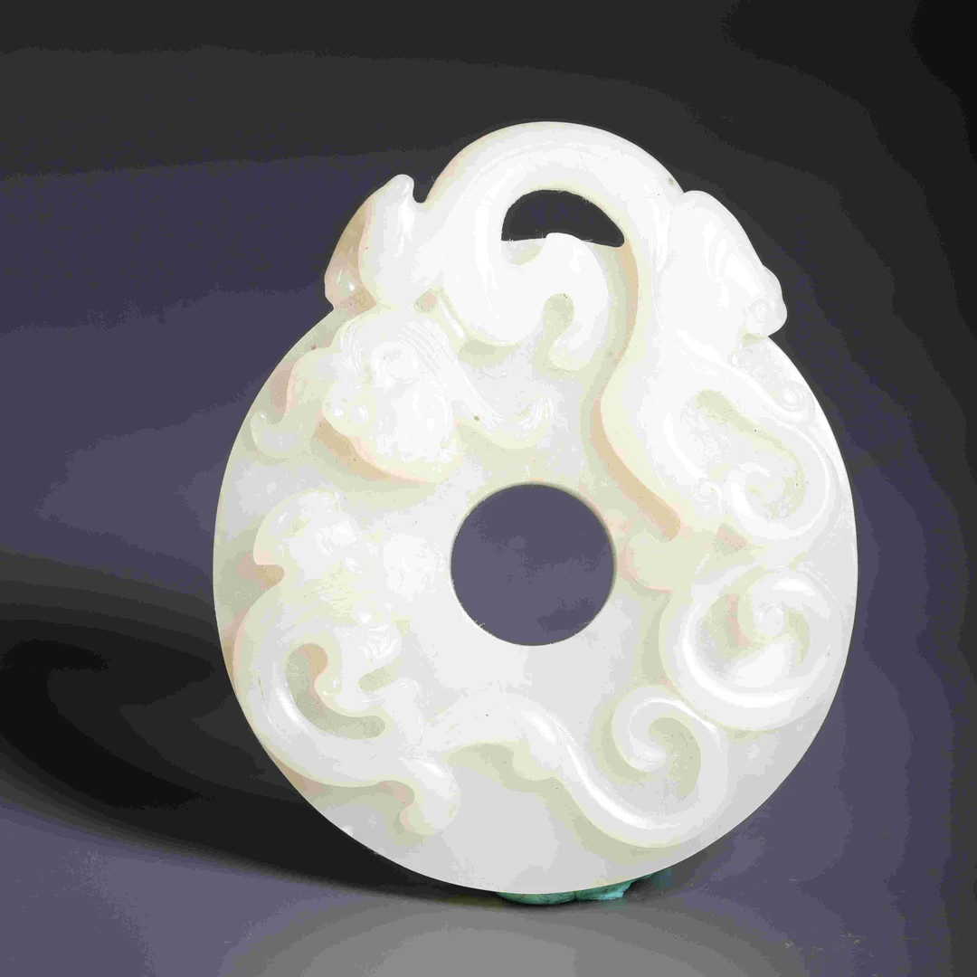 1047清和田玉赤虎玉璧1128