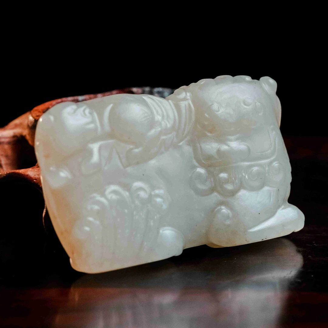 285清代和田玉少师太师1411