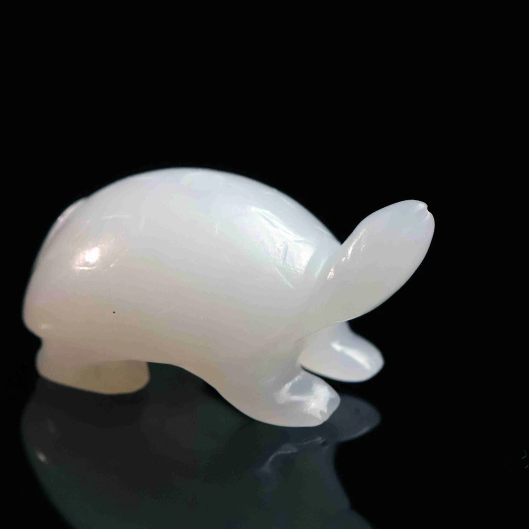 116清代和田玉玉龟花件594