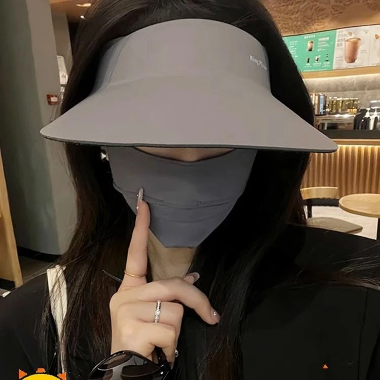 【无痕一体防晒帽】防紫外线太阳帽夏季运动大帽檐空顶可折叠遮阳帽