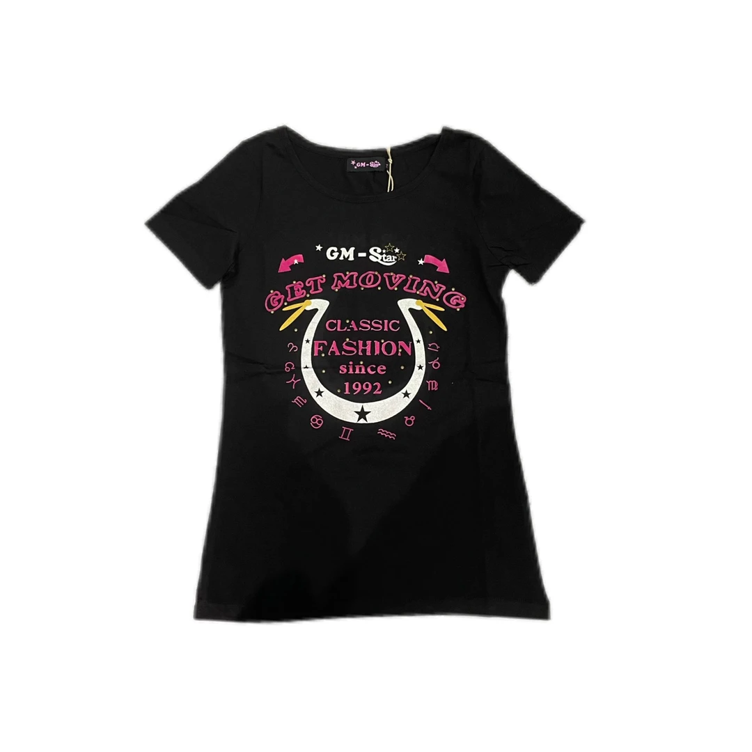 【市市推荐】古早千禧辣妹甜美印花短T