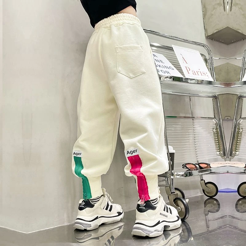 女童裤子春秋款儿童秋装2024新款卫裤大童秋季洋气时髦外穿休闲裤