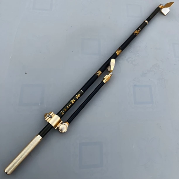 黑金碳素竞技支架抄网杆鱼竿炮台架黑坑支架80变1.4米内锁支架