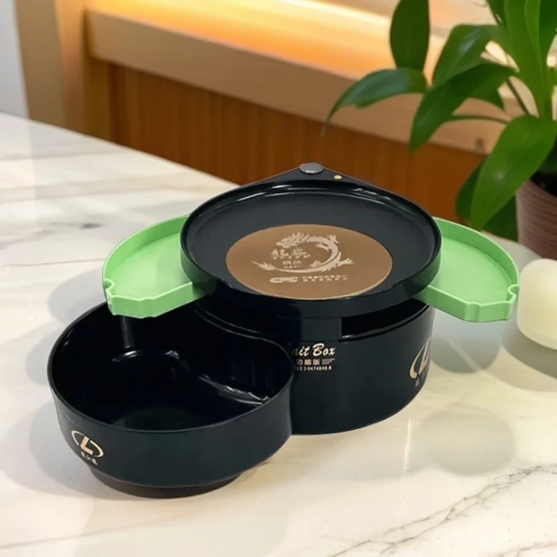 龙江龙加深型饵料盒散炮盆多功能型食盒全磁拉饵盘黑坑竞技拉饵盘