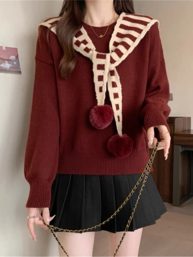 毛衣集合【001-099】针织毛衣女秋冬新款甜美时尚上衣