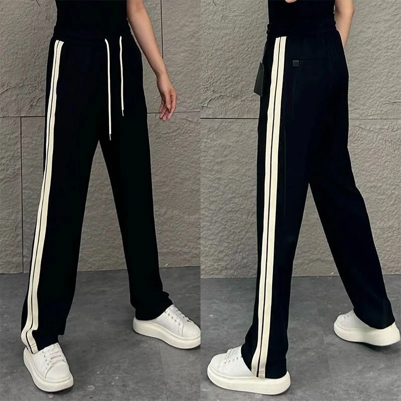 秋季薄款高品质简约直筒垂感男士休闲裤垂感时尚百搭裤子