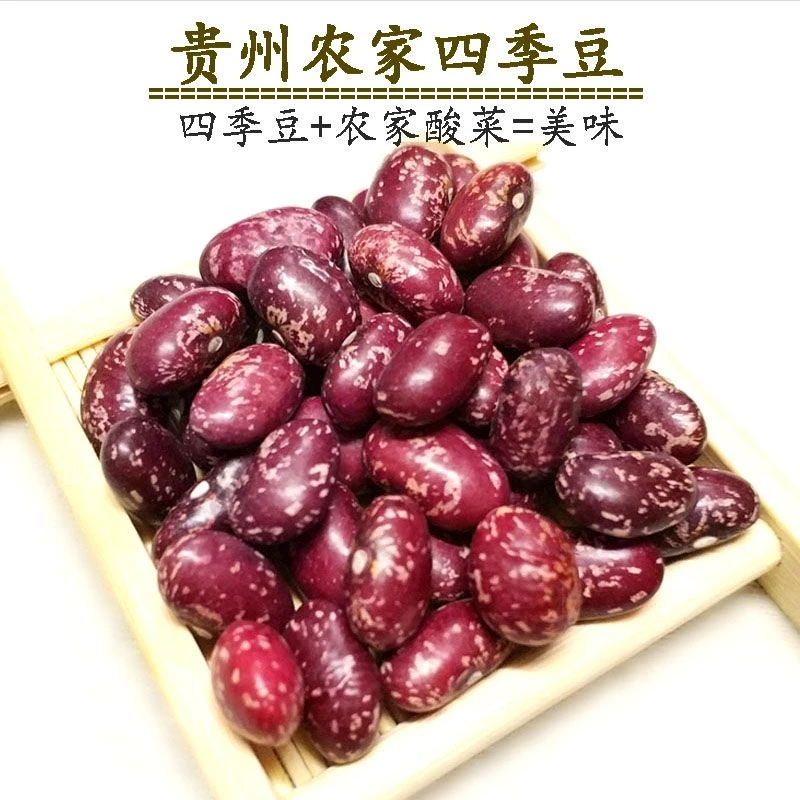 贵州酸菜豆米新花豆花云豆红花四季豆新鲜农家小众蔬菜鱼腥草