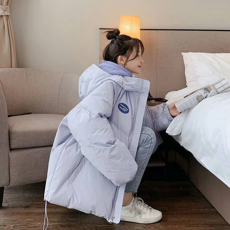 新款2023羽绒服韩版羽绒服女新款袄外套冬季学生宽松面包服加厚