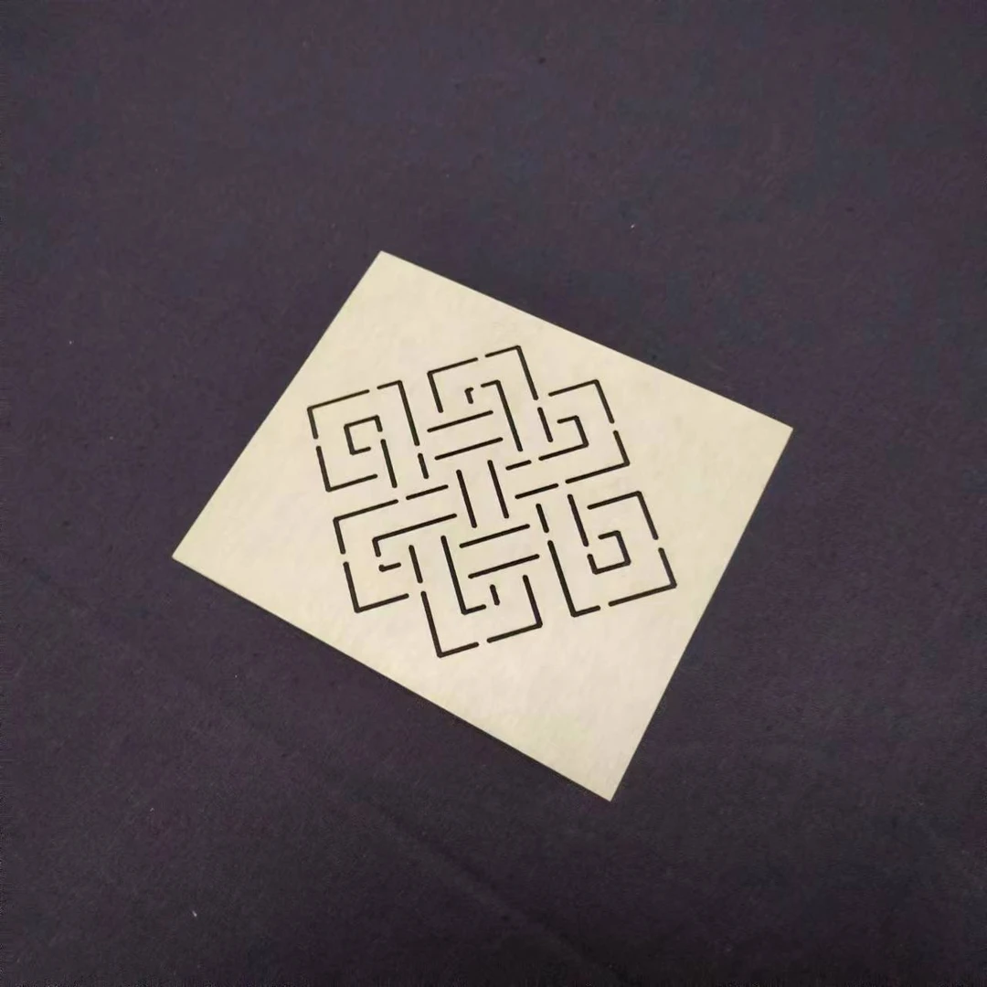 R59刺子绣模板 中国结手工画图模板透明双面传统中式裁剪圆形绣花