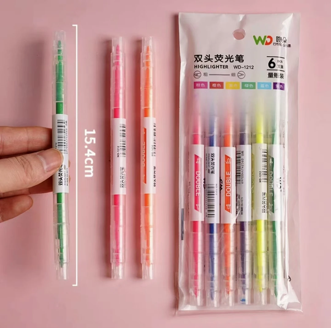 WD-1212 双头荧光笔  1袋