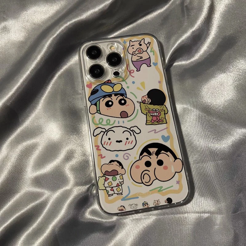 哈欠小新适用iPhone14promax/15手机壳13女12华为/小米/oppo/vivo